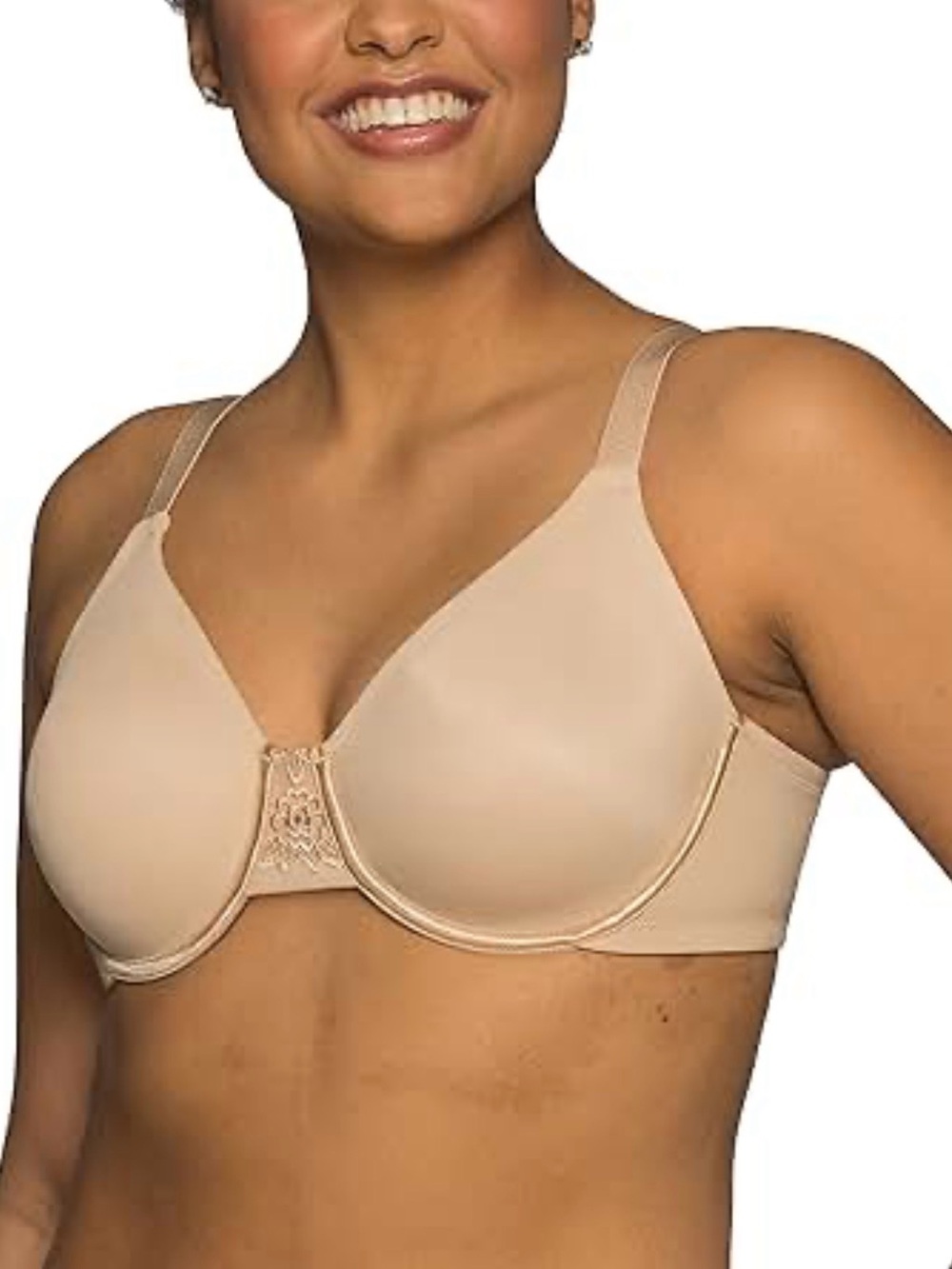 Vanity Fair Smooth Underwire Bra in Nude Beige